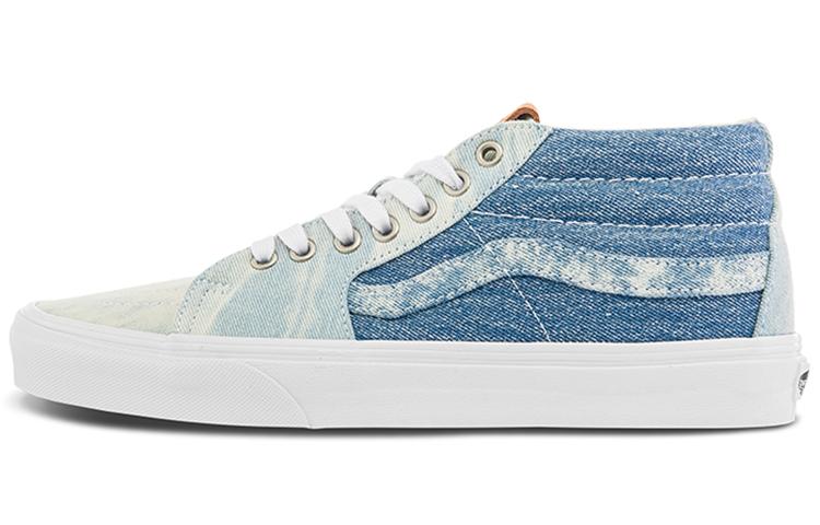 Sk8 Vans-Mid Washed Denim VN0A3WM3448 35