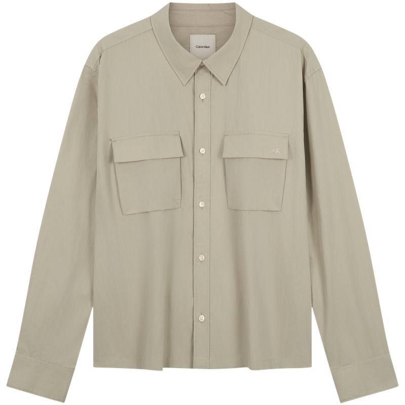 Calvin Klein Outdoor Mountain Style Embroidered Pocket Long Sleeve Shirt Men shirts 4LD122G