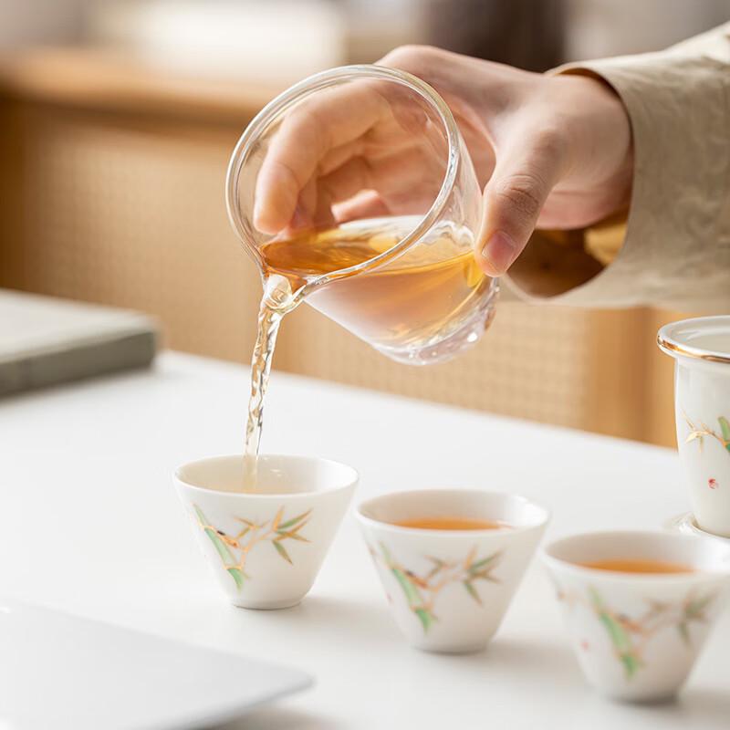 MeiLAN Portable Ceramic Gongfu Travel Tea Set