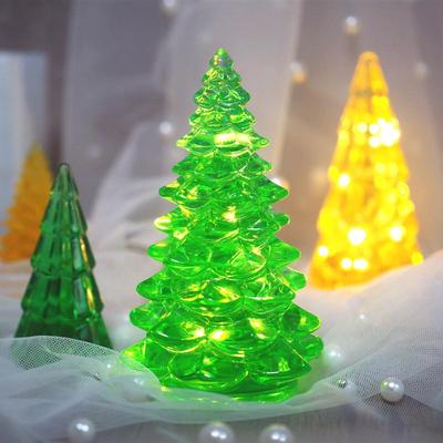Silicone Mold Epoxy Mold Christmas Tree Hand-made Mold Small Night Light Table Creative Mirror Silicone Mold Candle Holder