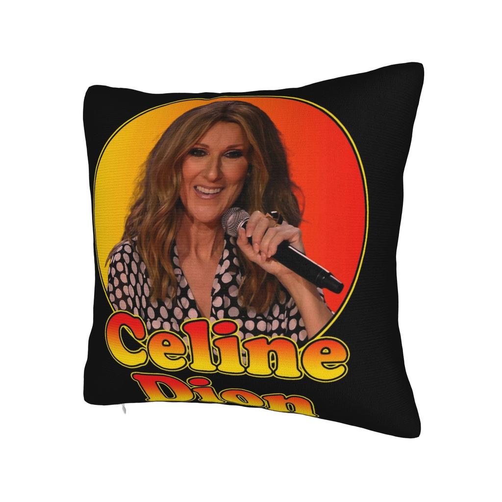 Celines Dion Pillowcase Printing Polyester Cushion Cover Gift Throw Pillow Case Cover Home Square 45X45Cm