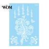 Eco-friendly Tattoo Sticker White Lace for Women, Temporary Face Body Skin-friendly Arm, Waterproof Fake Decal Wedding Party Festival Safe Tattoos