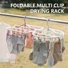 8/32 Sock Clip Multifunctional Sock Drying Clip Cloth Hanger Household Sock Drying Clip 12 Sock Clip Foldable Sock Drying