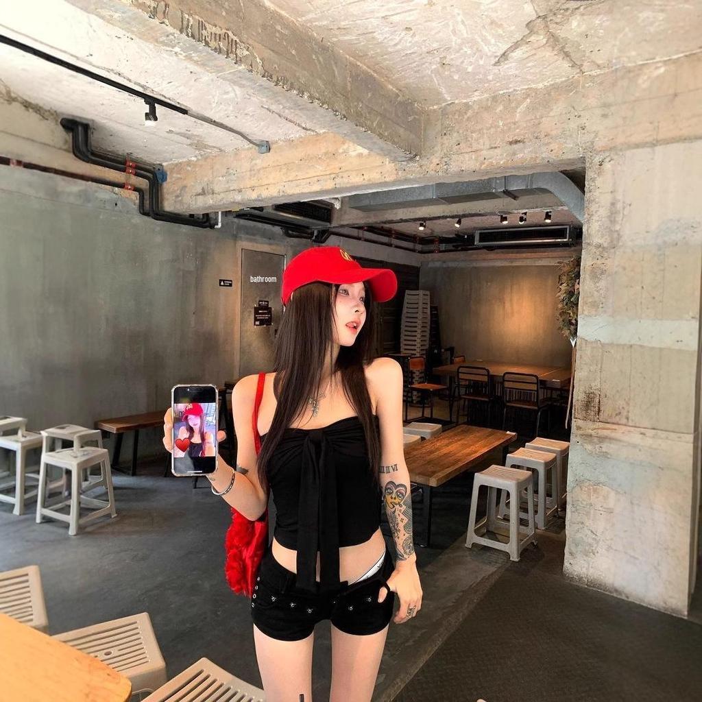 Damen Französisches Retro Schleife Trägerloses Weste - Sommer Pure Desire Wickel-Brust-Top