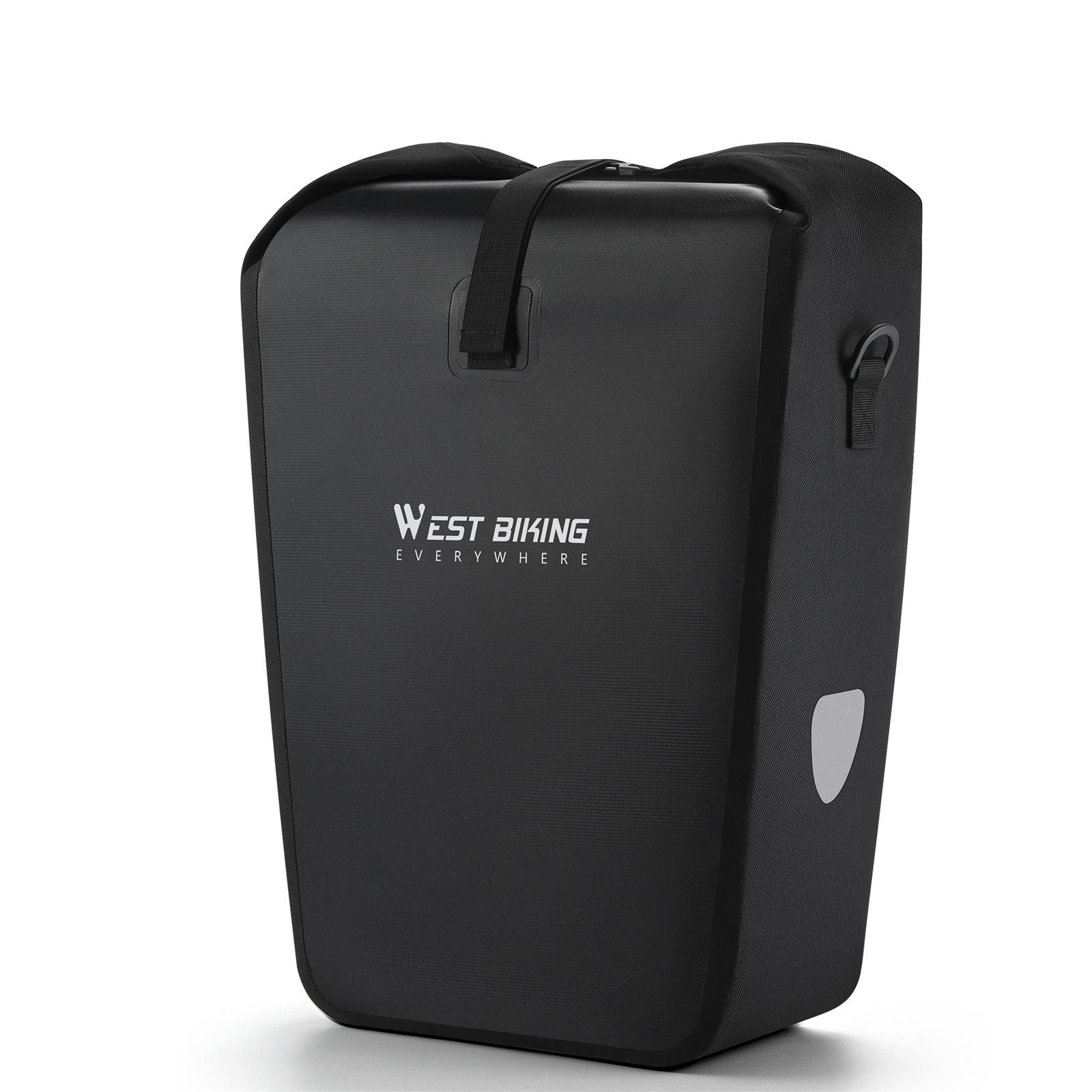 

Водонепроницаемая сумка для заднего сиденья велосипеда, быстросъемная сумка для хранения велосипеда, большая вместимость, багажник для велосипеда чёрный