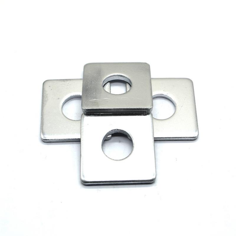 Galvanized Thickened Iron Square Flat Washer with Hole