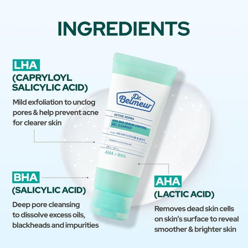 THE FACE SHOP - Dr. Belmeur AHA PHA Sebum Control Gel Cleanser