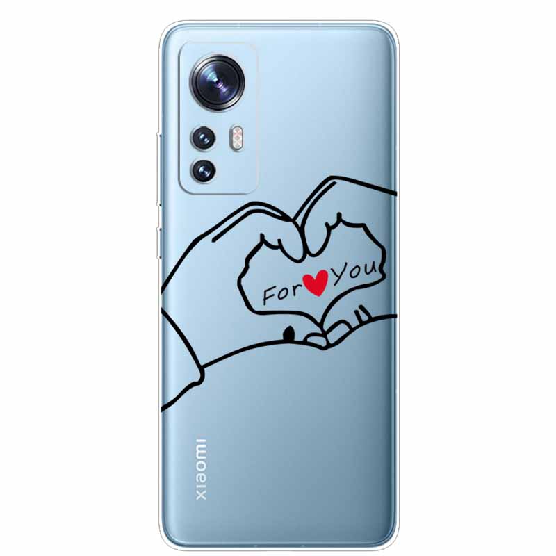 For Xiaomi 12T Case Clear Bumper Soft TPU Phone Cases for Xiaomi 12T Pro 5G Silicone Cover 6.67'' 12 T Transparent Slim Fundas