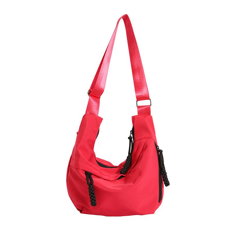 Oxford Cloth Bag Messenger Bag Women's 2025 New Fashion Shoulder Bag Large Capacity Messenger Class Commuter Dumpling Bag