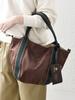 Ships Any Special Order Folna: 2-Way Line Nylon Tote Bag 720010122 Brown One Size