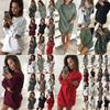 Stylish Women's Oversized Hoodie Dress Long Pullover Sweatshirt For Winter Wear