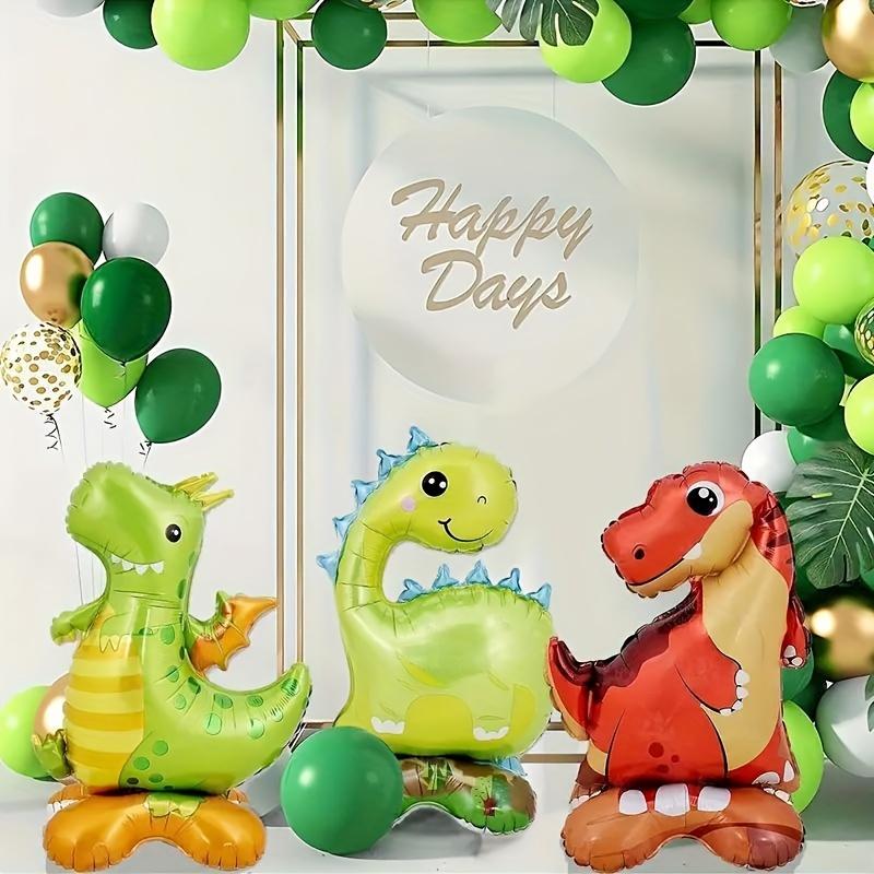 3pcs Stand Base Animal Balloons Forest Party Tyrannosaurus Rex Dinosaur Balloons Children Birthday Dinosaur Balloon Decora