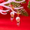 Christmas Themed Snowman Pearls Earrings Lightweight Jewelry Ear Accessories For Women Girls Winter Event
