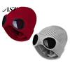 Stretchy Brimless Hat with Eye Protection 2Pcs Fleece Lined Hats Goggles, Warm Winter Knit Protective Goggle for Snow Sports Hats, Windproof