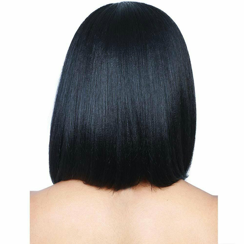 Fashion Synthetic Wigs for Women Ladies Straight Short Bobo Black Hair Heat Resistant Fiber Party Cosplay Daily Use Wig
