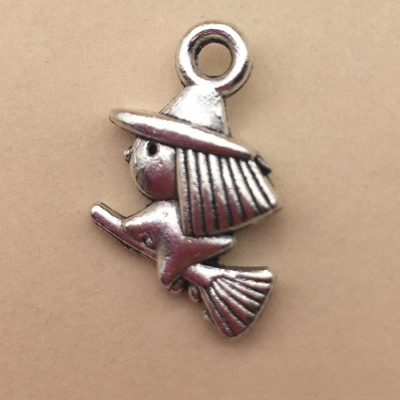 80-Piece Halloween Jewelry DIY Kit: Pumpkin, Skull, Bat & Witch Pendants for Earrings