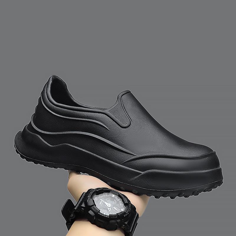 

Men s new comfortable and trendy fashion daily light and casual round head solid color breathable bag head men s slippers 45