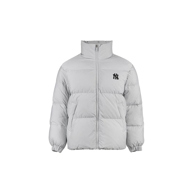 MLB New York Yankees Locker Großer Logo Kurzer Daunenmantel Unisex Jacke Hellgrau 31DJ03061-50M