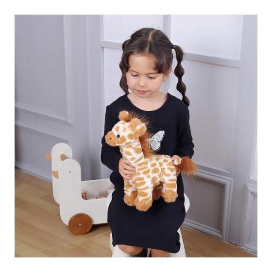 Apricot Lamb Meadow Giraffe Plush Toy, Soft and Cute, Fluffy Meadow Giraffe 30cm for Suitable for Boys and Girls