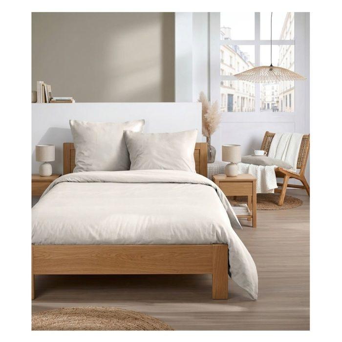Drap housse 140 x 200 cm Cocon ecru