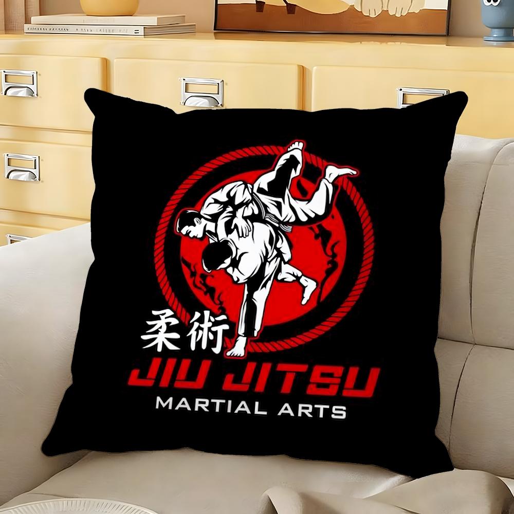 Sports Judo Martial Arts Cushion Cover Soft Durable Reversible Pillow Cover Home Car MultiScene Daily Comfort Pillowcase