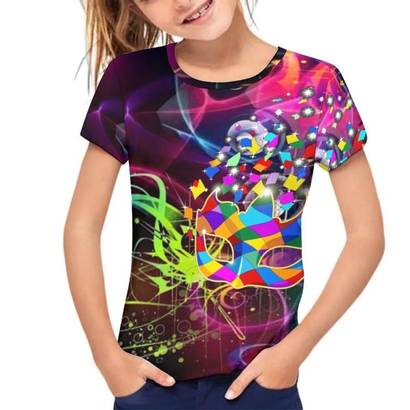 Kids T Shirt Short Sleeved T-shirt Summer Children's Printed Top Stylish Summer Outfit Shirt