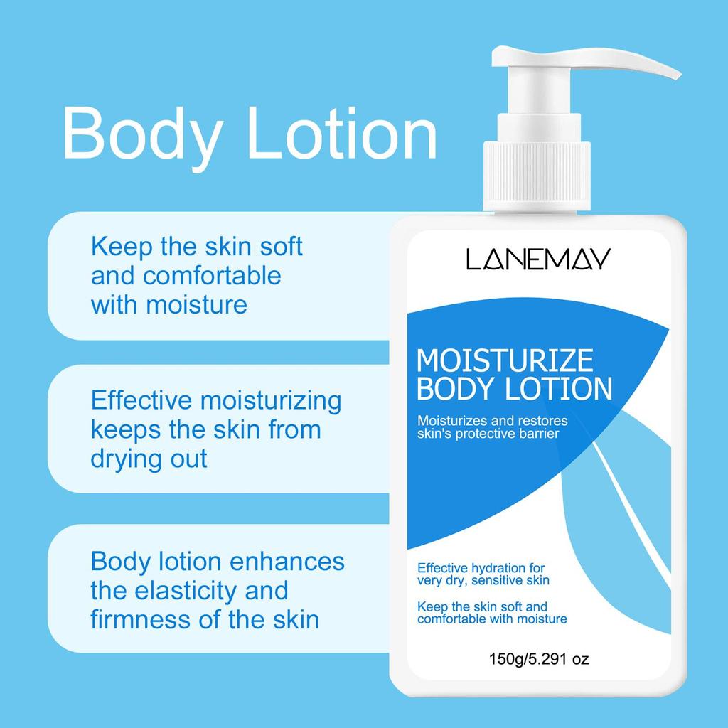Moisturize Body Lotion-Make Skin Moisturize & Soft & Smooth-Effective Hydration For Very Dry, Sensitive Skin, 150ml