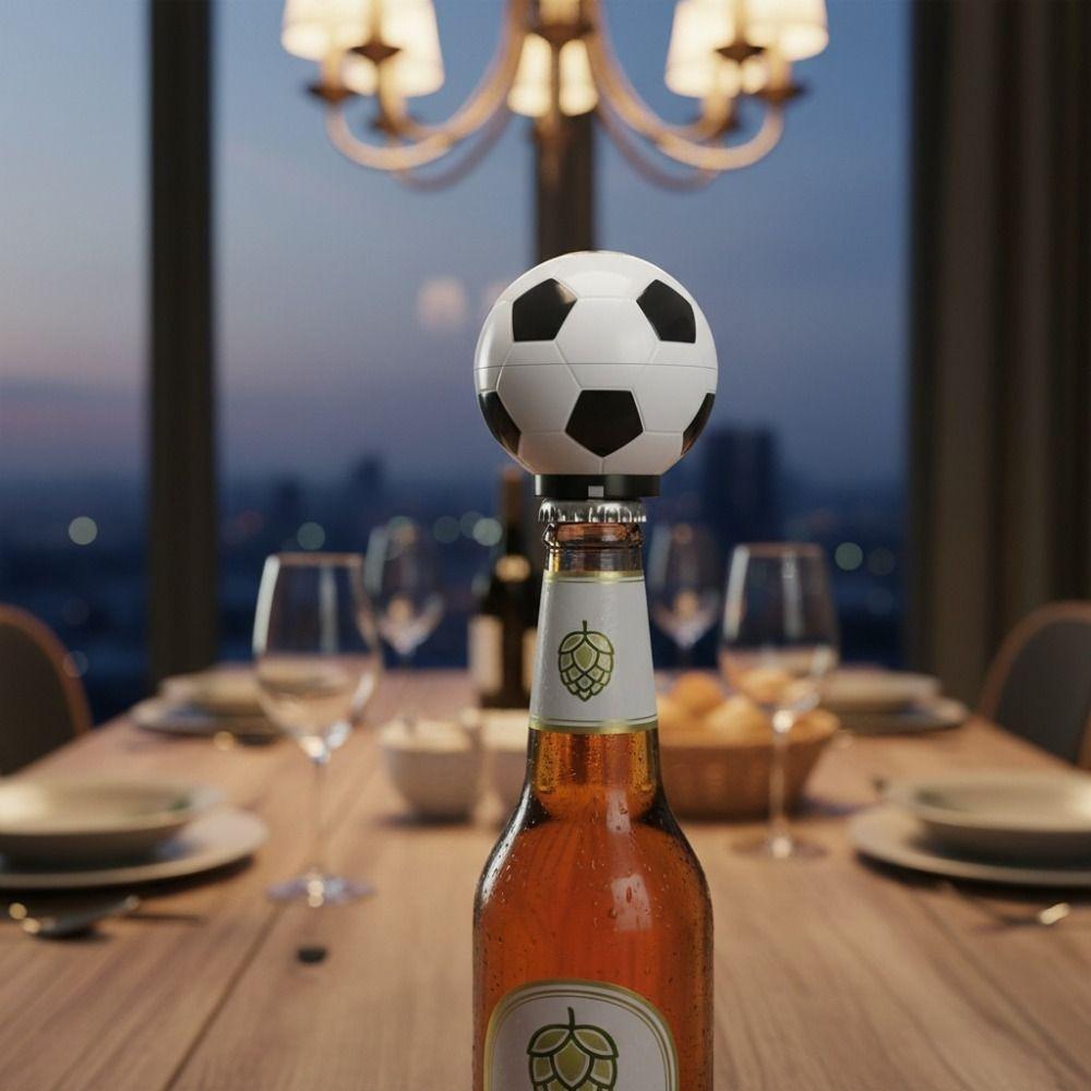 Press Type Football Bottle Opener Magnetic Drink Bottle Lid Opener Party
