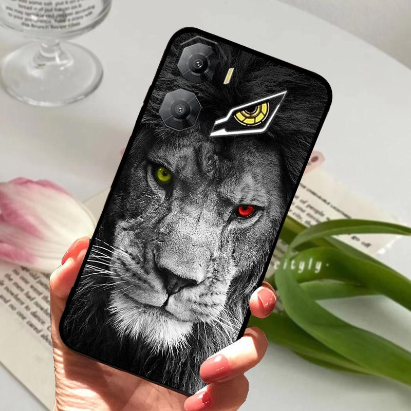 Soft Back Cover For ZTE Nubia Neo 3 5G Z2464N Phone Case Cool Wolf Lion Silicone Black TPU Funda For Nubia Neo3 Protective Shell