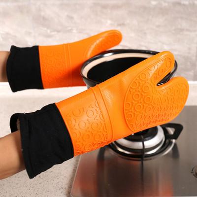 Kitchen Anti-skid Glove Oven Heat Resistant Silicone Cooking Pot Baking Mitt