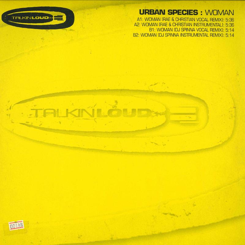 12inch Record URBAN SPECIES - Woman TKDJ051PROMO TALKIN' LOUD UK Dance & Electronica Used