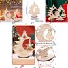 Elegant Diy Christmas Ornaments Festive Wooden Tree Pendant For Holiday Table Display