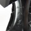 Excellent LOUIS VUITTON short boots Silhouette Line Monogram Velour black 37.5 Used
