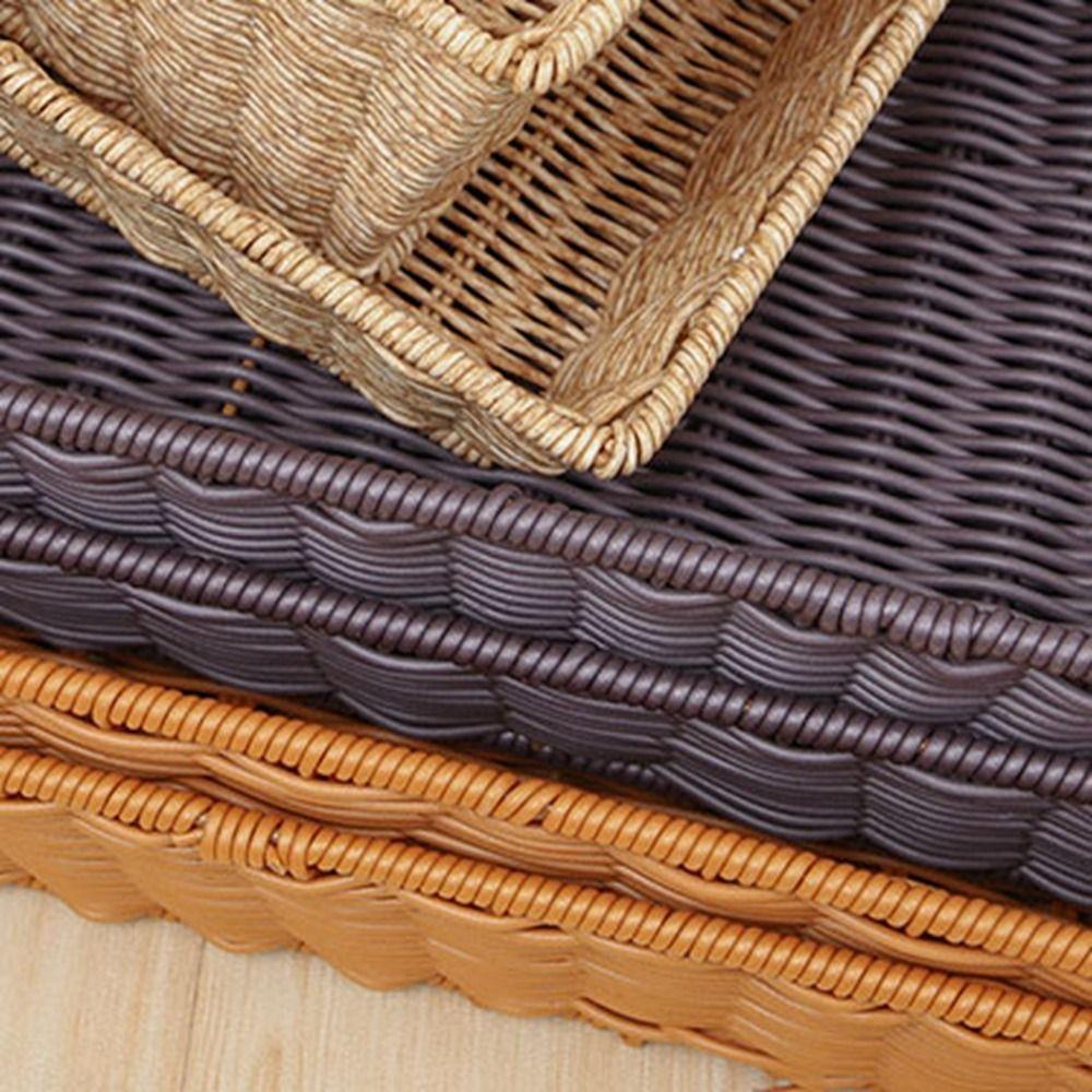 Hardness Rattan Wicker Woven Serving Baskets Handwoven Rattan Basket