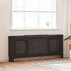 MDF Radiator Cover Black 205 cm