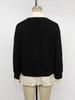 2025 Autumn Cross-border Lapel Two-Piece Lace Trim Top
