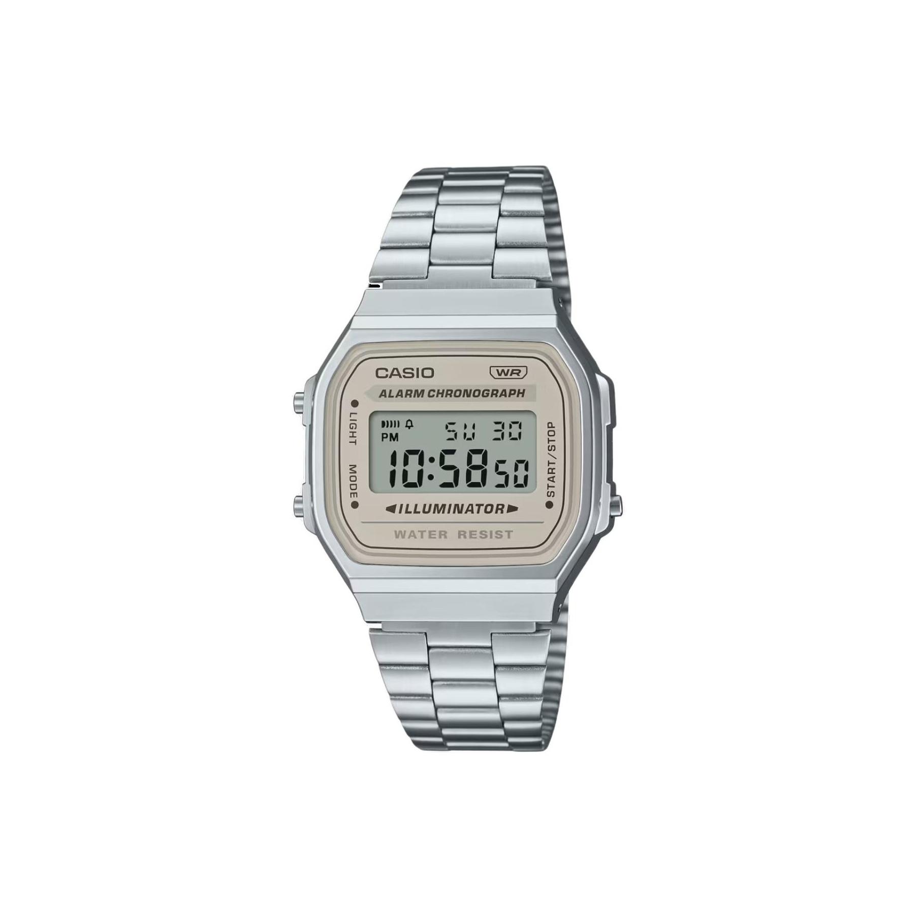 CASIO Unisex VINTAGE Series Yellow Watch A168wa-8a A168wa-8a Beige Regular Watch Box