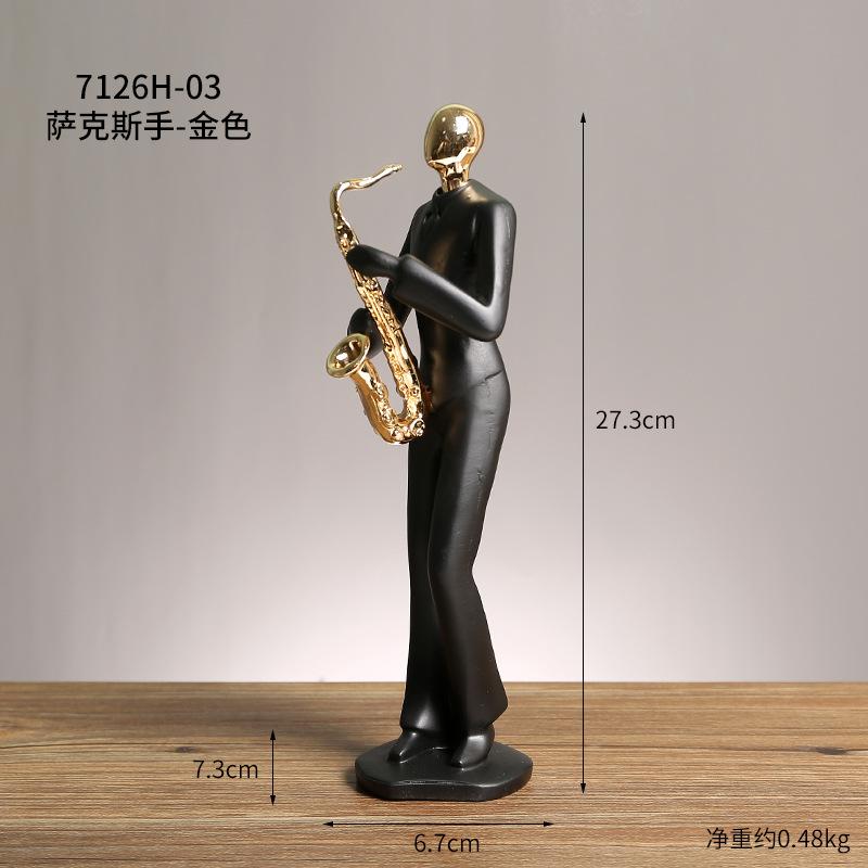 Home Character Ornaments Resin Situation Office Decorations Handicrafts Creative Love Sculpture Light Luxury Art Decoration