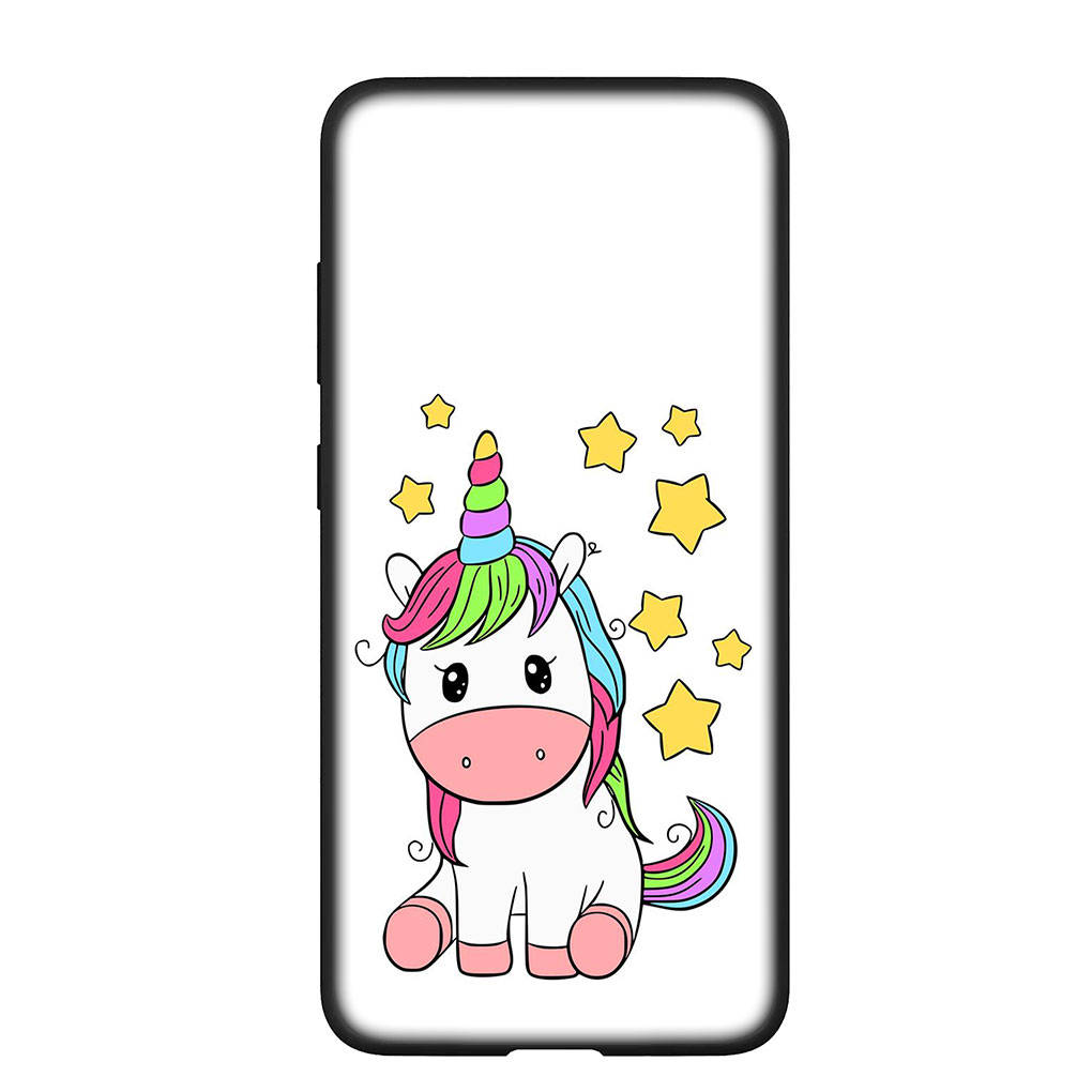 Phone Case for Samsung Galaxy S25 S24 S23 iPhone 16 15 Xiaomi Redmi Note 14 13 12 16E X 11 Pro Max OPPO Moto G85 G54 Huawei Pink Unicorn Horse Cover