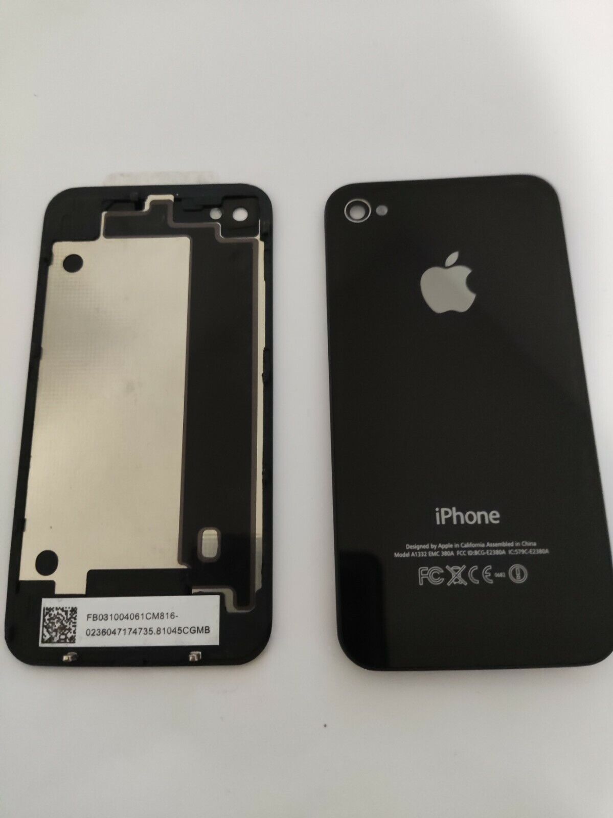 

Крышка аккумуляторного отсека заднего стекла Black Original Apple Iphone 4