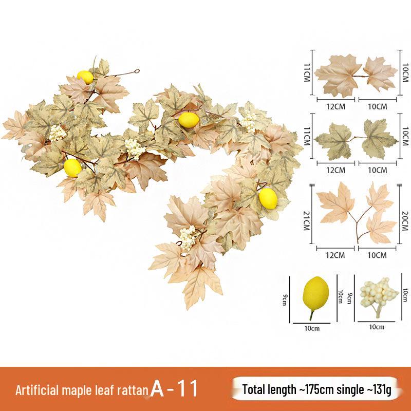 Skladem Podzimní a Halloweenská dekorace z javorových listů pro Vánoce a Den díkůvzdání