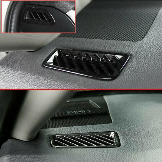 Black Brushed 4X Dashboard Air Outlet Vent CoverTrim For Toyota RAV4 -
