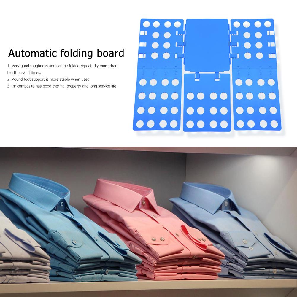 Plastic Clothes Folding Board Easy and Fast Kids Laundry Folder Shirt Folding Board Home Storage Tool for Kid Children Adults