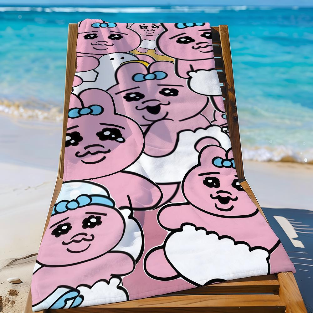 Cartoon O-Opanchu U-Usagi-S Funny Towel Sports Quick Dry Travel Camping Gear Sandproof Soft Light Large Beach Towel