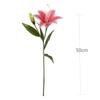 Artificial Lily Single Stem Faux Silk Plastic