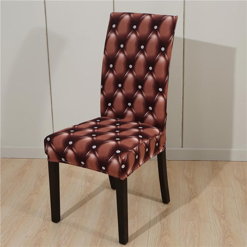 1 Stück Geometrischer Esszimmerstuhlbezug Spandex Elastischer Stuhl Überzug Hülle Stretch Sitzbezug Für Zuhause El Bankett Wohnzimmer