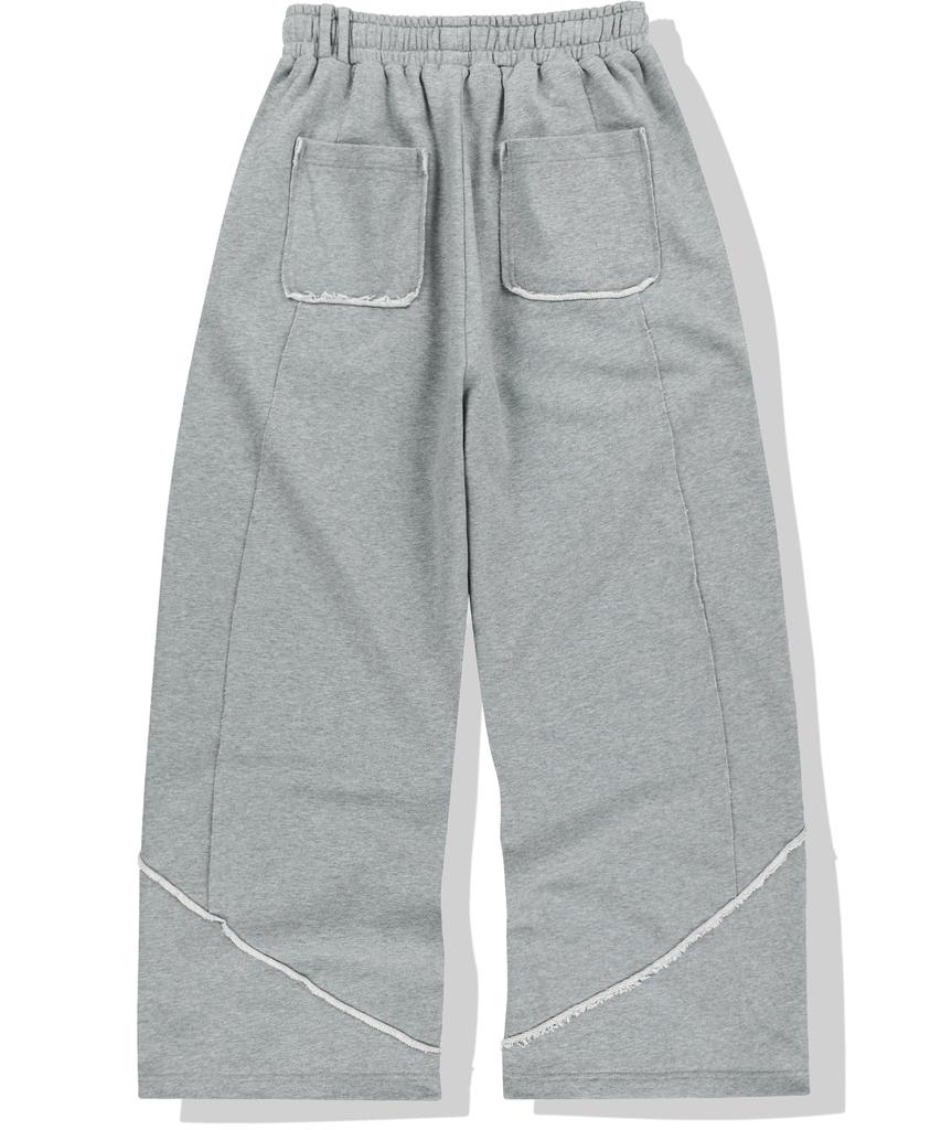 NOT4NERD Cut Off Incision Sweat Pants - Gray