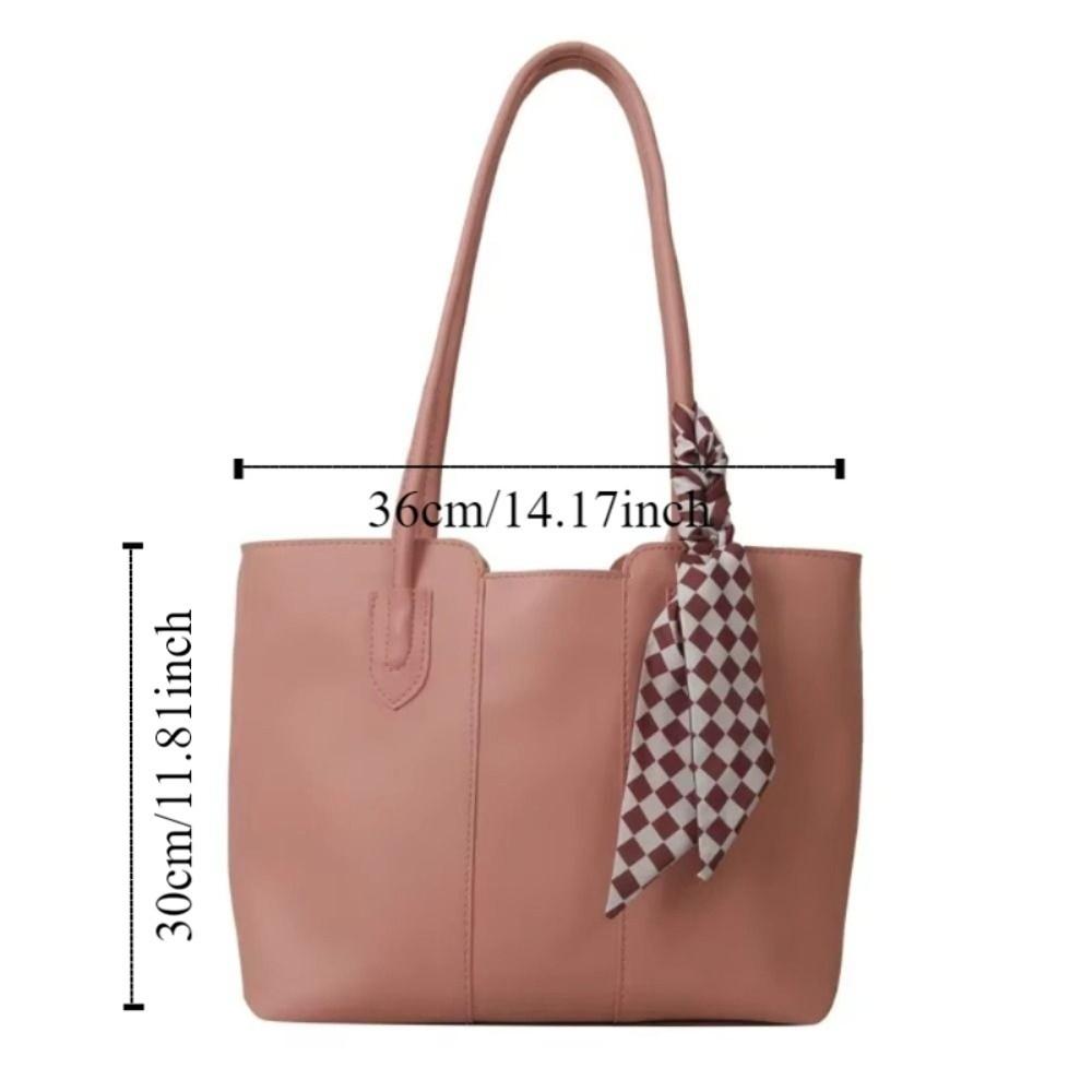 Commuting PU Leather Shoulder Bag French Style New Design Tote Bag Retro Underarm bag  Travel