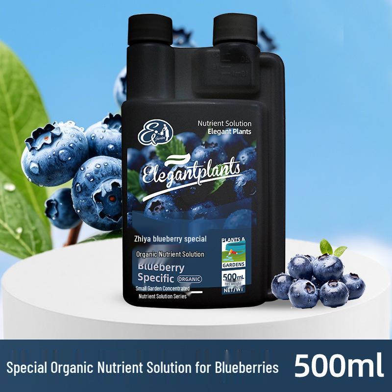 Blaubeer-Spezialnährlösung: Organischer säuernder Dünger für Topf-Heidelbeersträucher, macht gelbe Blätter wieder grün