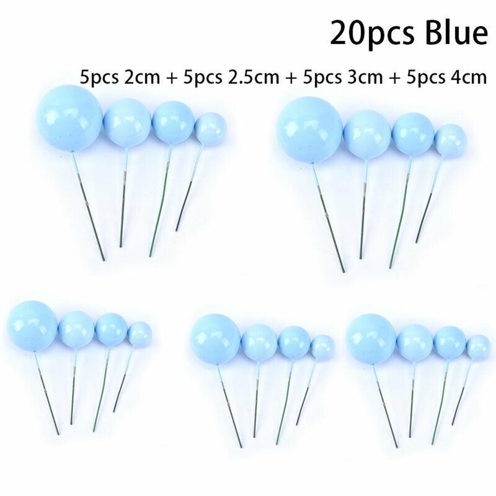 Topper Birthday Party Baby Shower Wedding Christmas Ball Decer 20pc Ball Cake